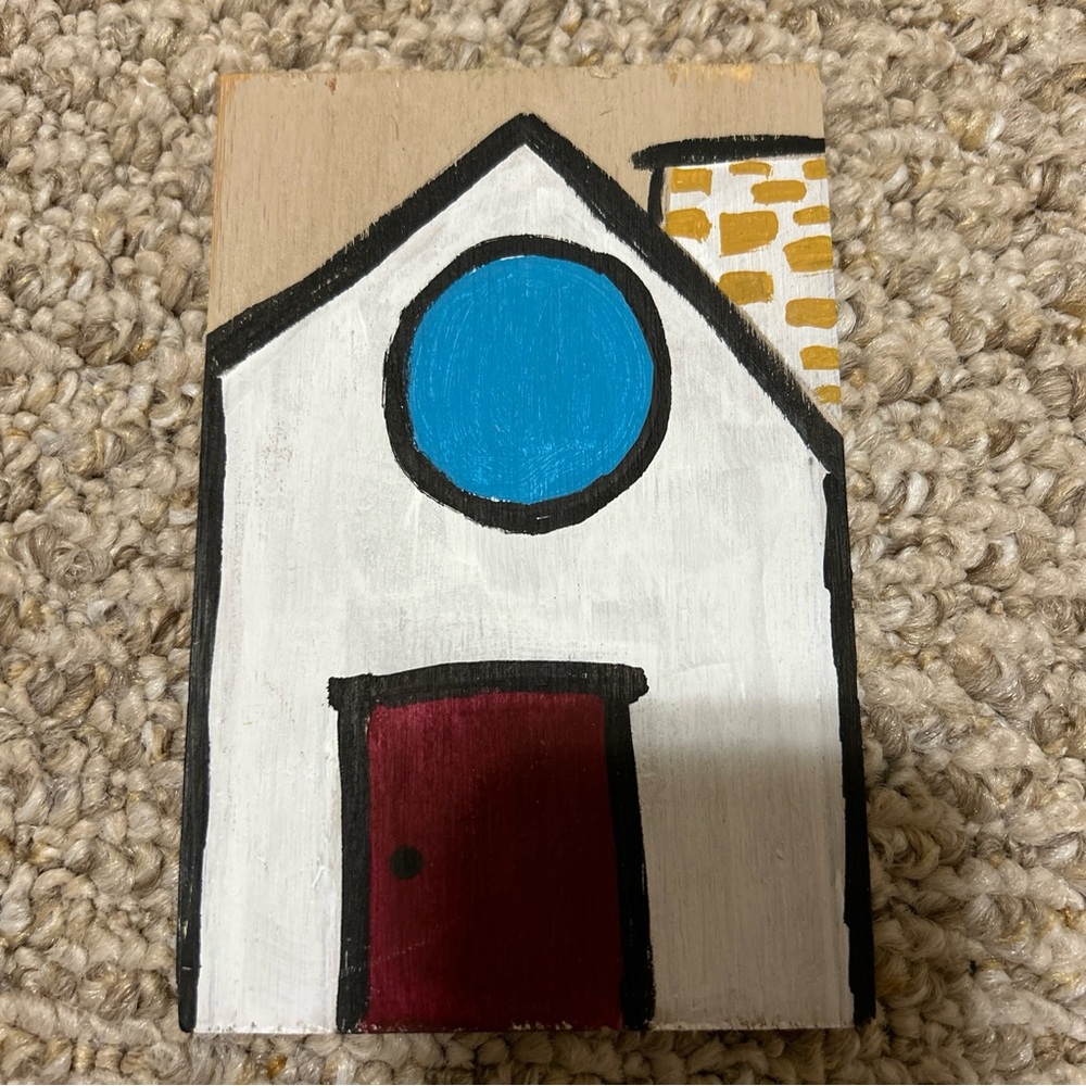 Wooden Plaque Sign Decor Home 4”x6” Hand Painted